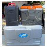 (2) COOLERS & LANTERN CASE