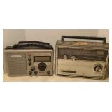 GRUNDIG AS350 WEATHER RADIO & PANASONIC RADIO