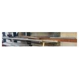 2ND SHELF: ASSTD PIPES & SQUARE CHANNEL (METAL)