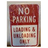 NO PARKING METAL SIGN