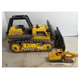 TONKA BULLDOZER, JOHN DEERE EXCAVATOR