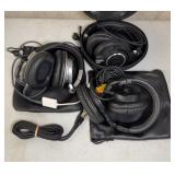 (3) AUDIO TECHNICA HEADPHONES