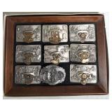 (8) BROOKFIELD HARLEY DAVIDSON BUCKLES