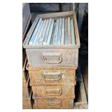 (4) TOTES OF METAL RODS