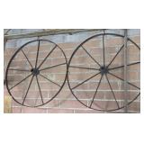 (2) ANTIQUE WAGON WHEEL RIMS