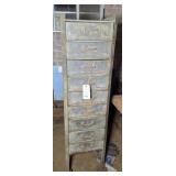 PARTS CABINET W/ MACHINE PARTS
