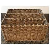 Wicker Organizer Basket