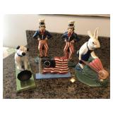 Antique Door Stops - lot of 5