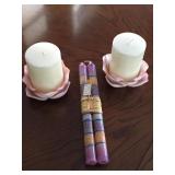 Lotus blossom holders & candles, tapers, & trays