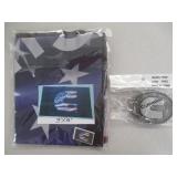 Cummins Belt Buckle And Flag (3