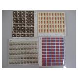 4) Sheets 8c Stamps (Willa Cather, Osteopathic