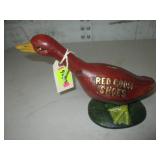 Cast Iron "Red Goose Shoes" Bank