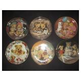 6) Fine Porcelain Collector Bear Plates