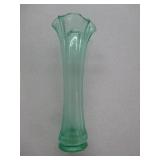 Uranium Green Glass Vase
