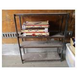Metal Rack with 3) Vinyl Tile Cutters