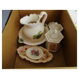 Water Bowl and Pitcher, Canisters