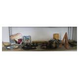 Wall Decor, Silver Antler, Bronze- Colored Tray