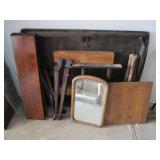Antique Tables and Mirror