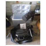 Portable Gas Grill In Carry Bag, Small Tent,