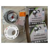 2) Floodlights and Recessed Lighting Bracket