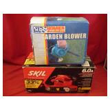 Garden Blower and SKIL Belt Sander