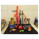 Nerf Guns, Baseball Bats, Nerf Bow & Arrow & Balls