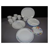 Corelle Dishes, 4) Divided Plates, Serving Platter