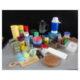 Coleman Water Jugs, Tupperware, Blender, Cups