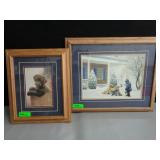 Wooden Framed Lab Pictures