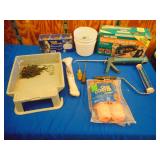 Circular Saw, Paint Rollers & Tray, Light Bulbs