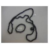 48" Pearl Necklace with 7" Pearl Bracelet