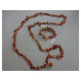 48" Pearl Necklace with 7" Pearl Bracelet