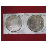 1921-O And 1921-S Morgan Dollars