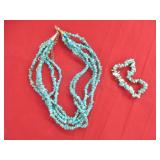 Stone Necklace And Bracelet
