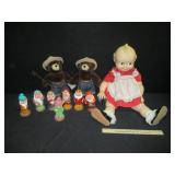 Original Cameo Kewpie Doll, Smokey the Bear and