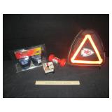 KC Jumper Cables, Rock Tape, Weights