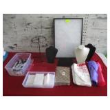 Various Jewelry Displays, Sacks, Bags