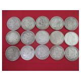 15) Morgan Dollars (1880-1921)
