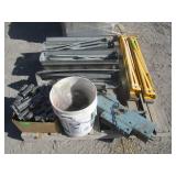 Folding Saw Horses, Trailer Hitch Piece, Brackets