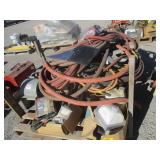 Pallet With Hoses, Light, Dayton Blower, Wire