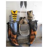 Colorado Pontoon Boat with 3) Life Vests
