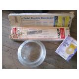 2) Baseboard Heaters, Ceiling Light, Light Cover