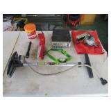 Bicycle Pump, Hand Cleaner, Drill, Light