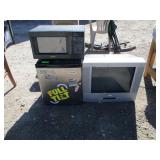Mini Frig, Microwave and Large TV