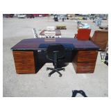 Large Office Desk with Office Chair