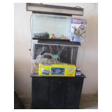 2) Aquariums with Accessories and Stand
