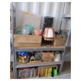 Contents on Shelving Unit