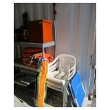 Camping/ Outdoor Chairs, Wooden Box with Clamps