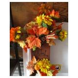 Fabric, Afghan, Artificial Flowers