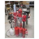 Milwaukee Core Drill w/ 6) Core Drill Bits, 2)